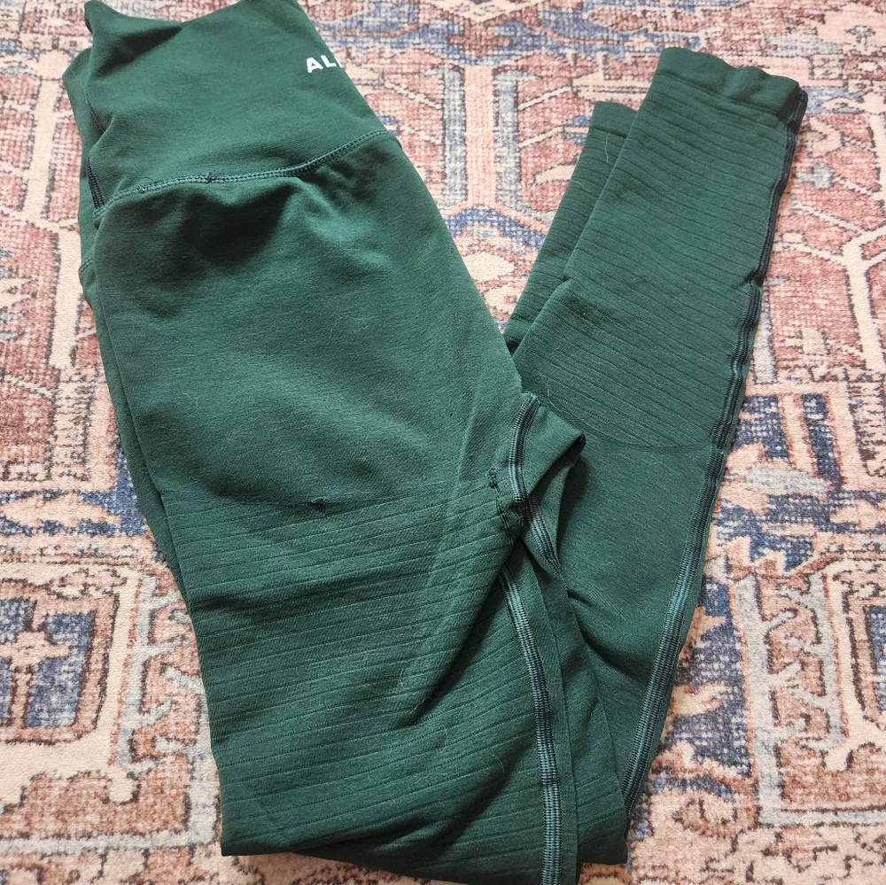 Alphalete OG revival leggings, green, M